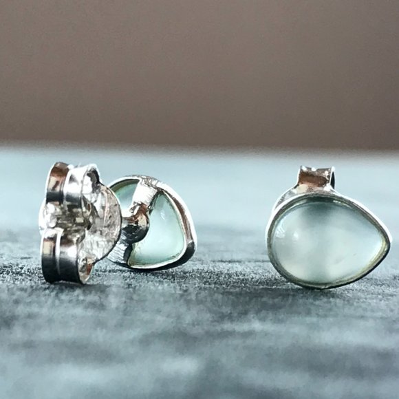 Genuine Gemstone Studs / S925 / - New, Never Worn - Picture 2 of 6